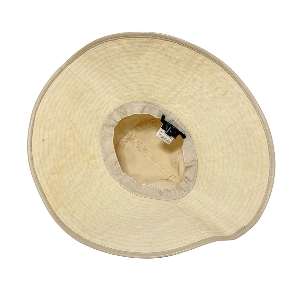 GUCCI(グッチ) ハット M - ベージュ×ダークブラウン コットン