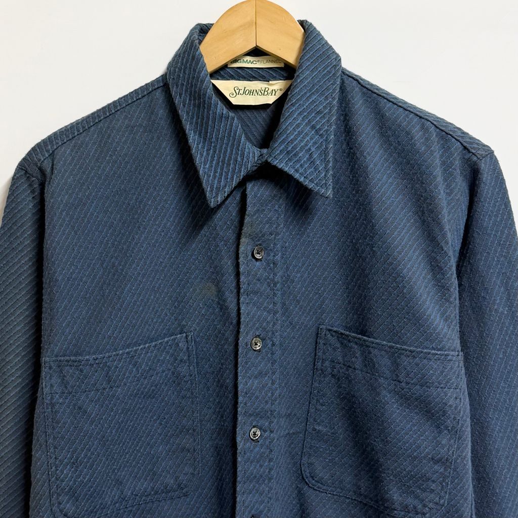 USA製 BIG MAC ビッグマック ST JOHN'S BAY フランネルシャツ ポケット