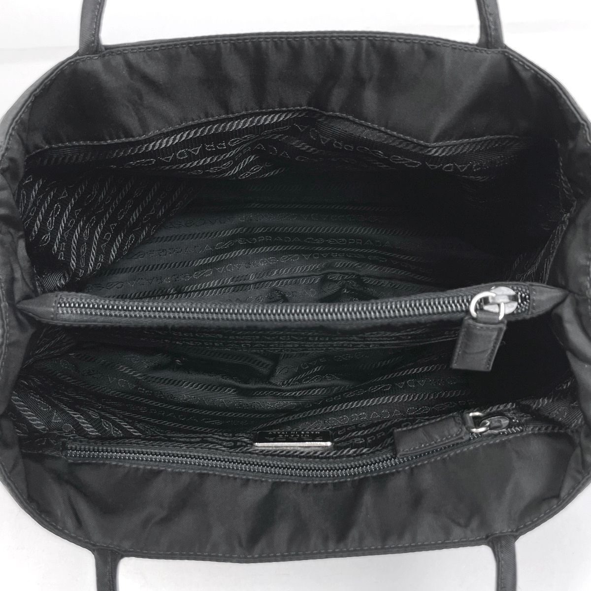 プラダ PRADA ロゴプレート トートバッグ ハンドバッグ トートバッグ