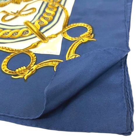 HERMES エルメスのカレ90 LA PERRIERE シルク エルメス HERMES シルク スカーフ カレ90 F. De LA PERRIERE 大判 総柄