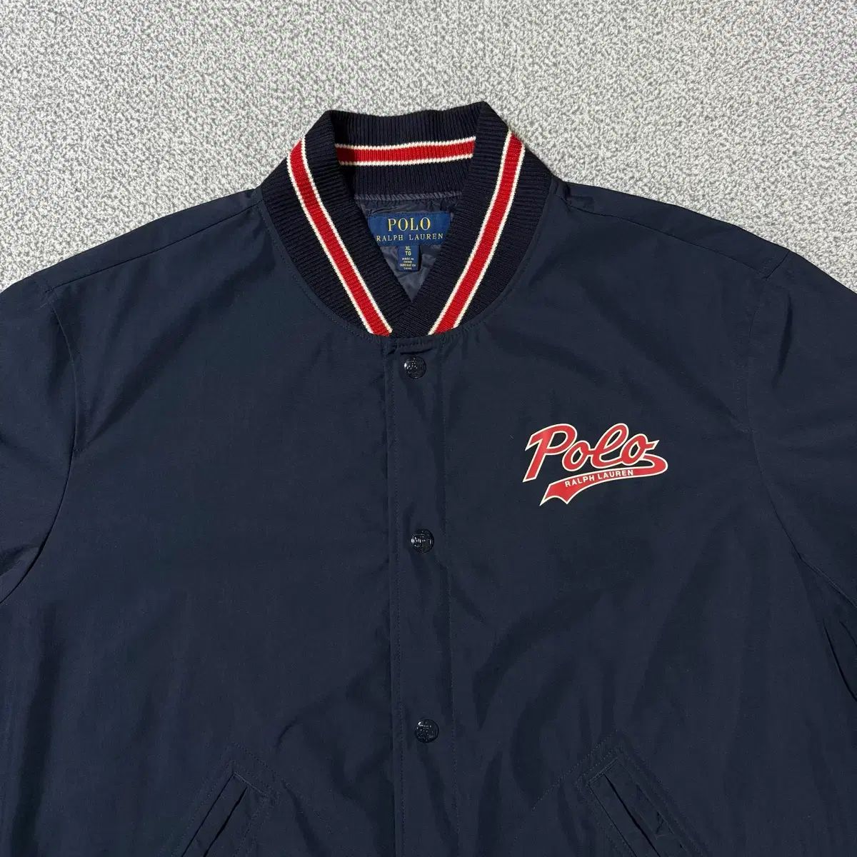 POLO Ralph Lauren ネイビー スタジアムジャケット XL ポロラルフローレン スタジアム ジャケット XL - メルカリ