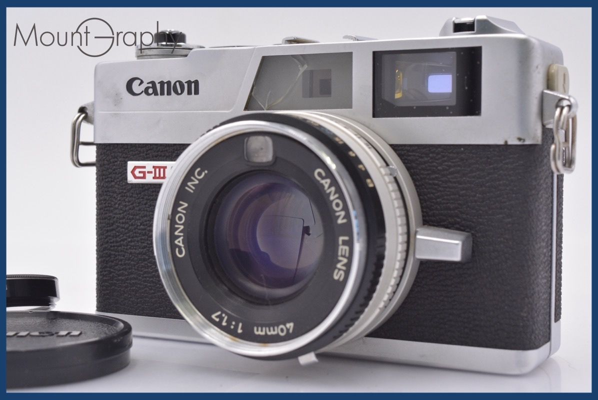 動作保証】 キヤノン Canon Canonet QL17 G-III 前キャップ&レンズ