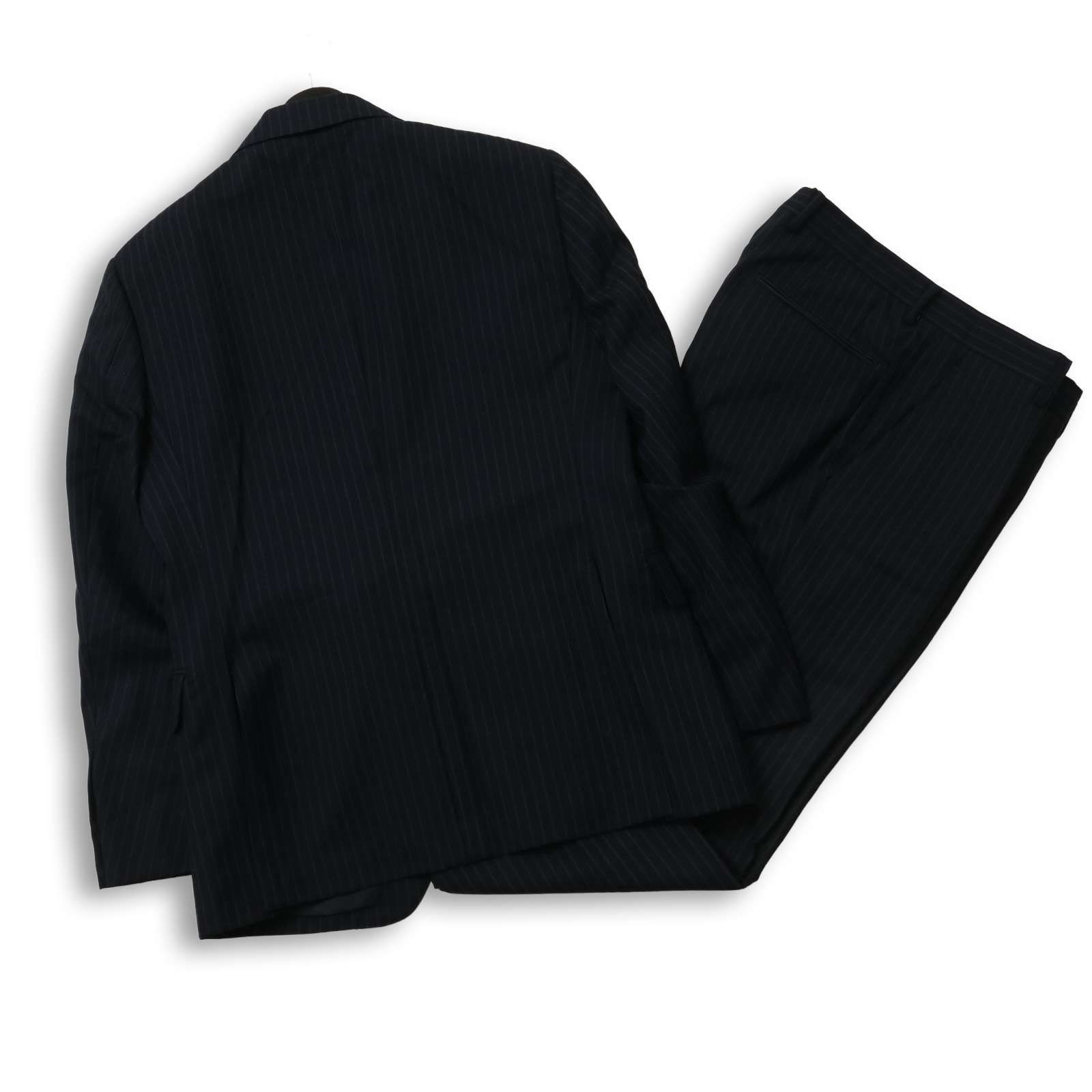 五大陸 gotairiku 通年 背抜き☆ ウール100% ストライプ スーツ