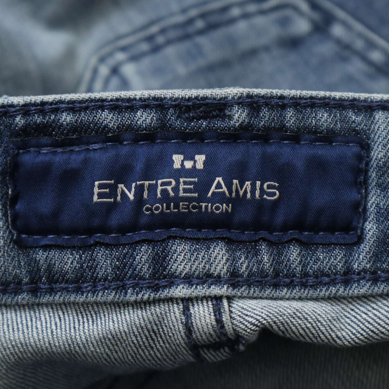 イタリア製☆ ENTRE AMIS アントレアミ ダメージ&リペア加工 