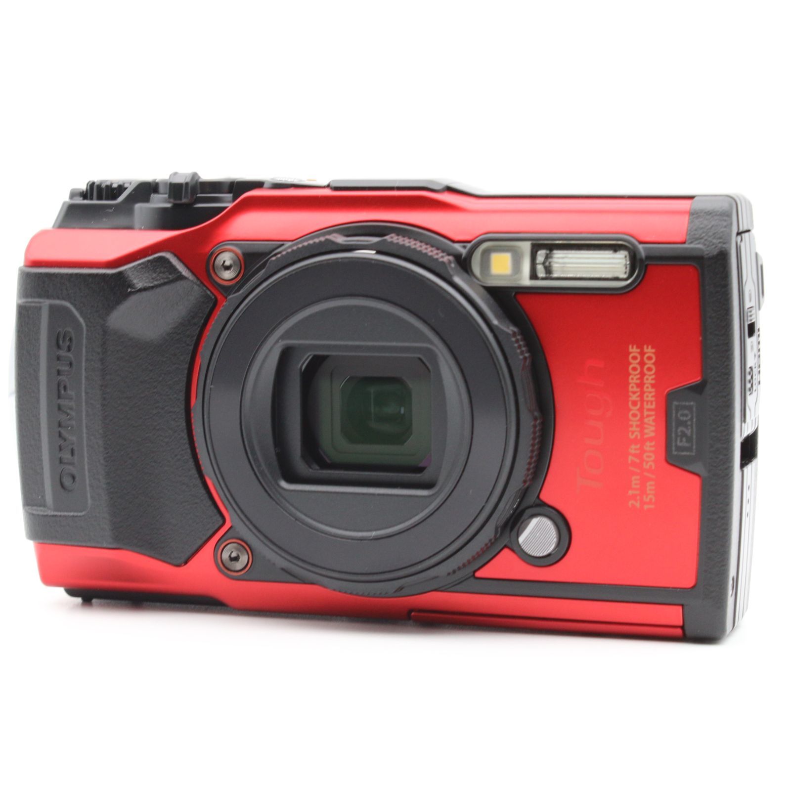 ほぼ新品】 OLYMPUS Tough TG-6 レッド 1200万画素CMOS F2.0 15m 防水