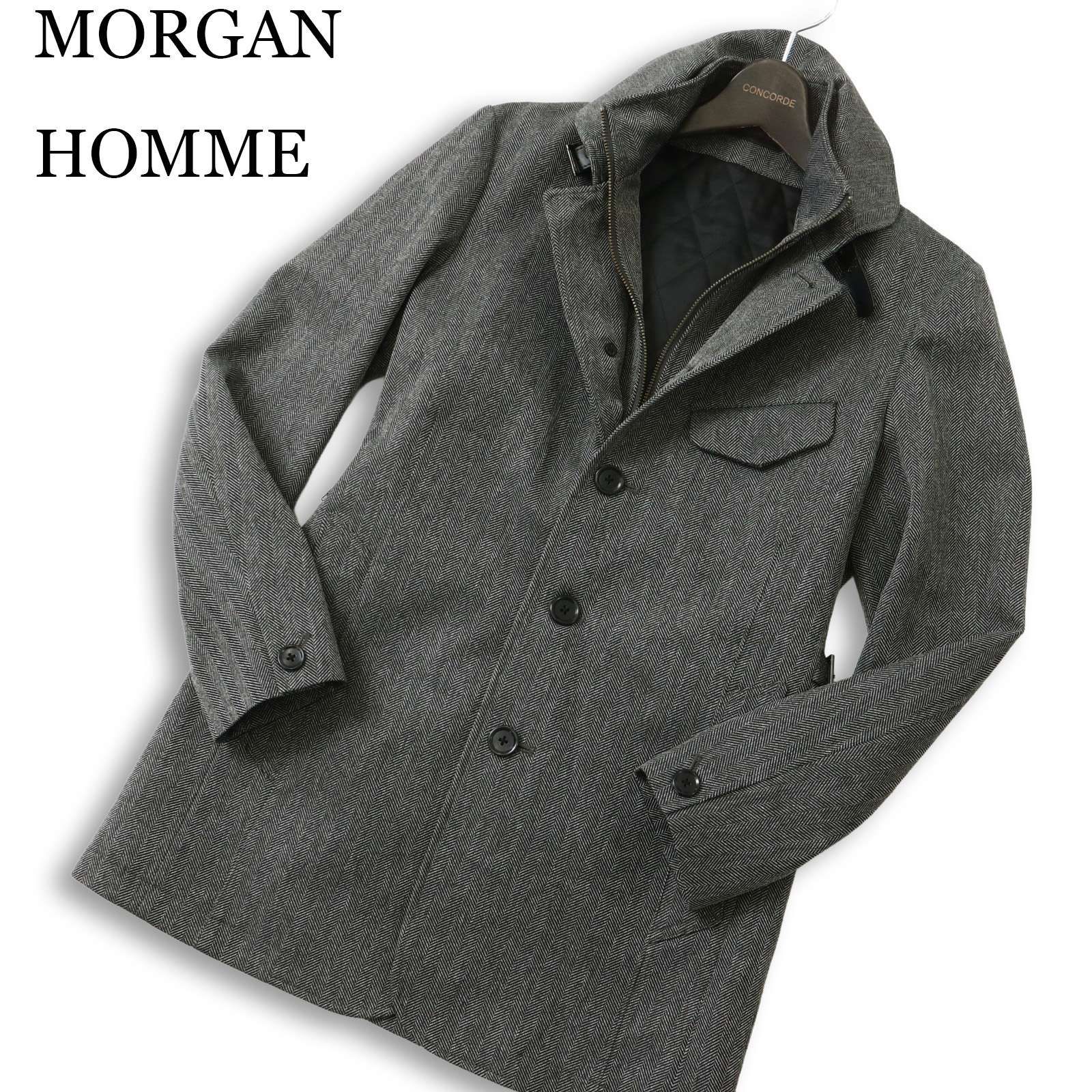 MORGAN HOMME モルガン オム 中綿 キルティング ライナー☆ レイヤード 