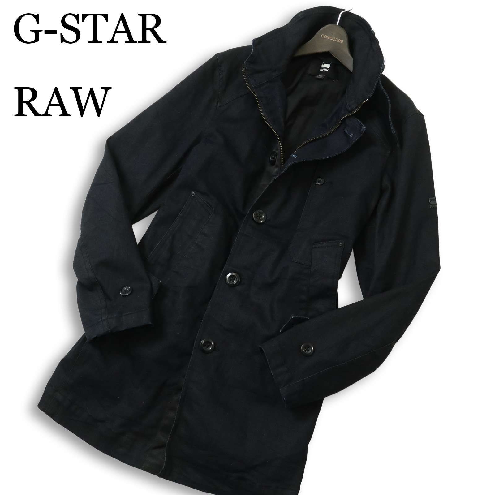 G-STAR RAW ジースター ロウ 通年 【GARBER DENIM TRENCH】 インディゴ