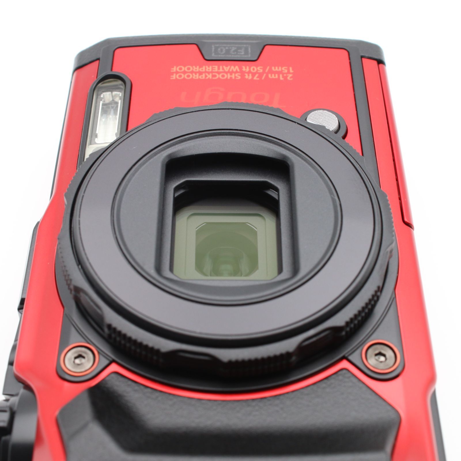 ほぼ新品】 OLYMPUS Tough TG-6 レッド 1200万画素CMOS F2.0 15m 防水