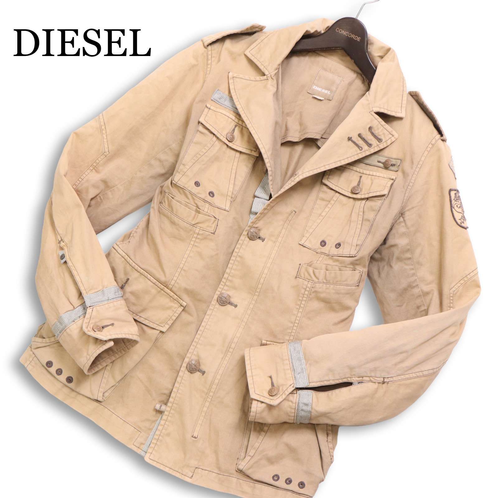 DIESEL ディーゼル 通年☆ ミリタリー フィールド ジャケット Sz.M