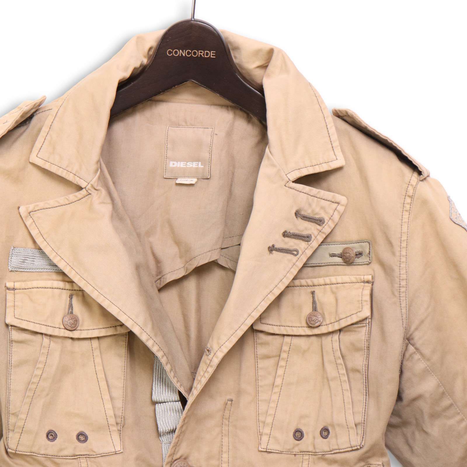 DIESEL ディーゼル 通年☆ ミリタリー フィールド ジャケット Sz.M