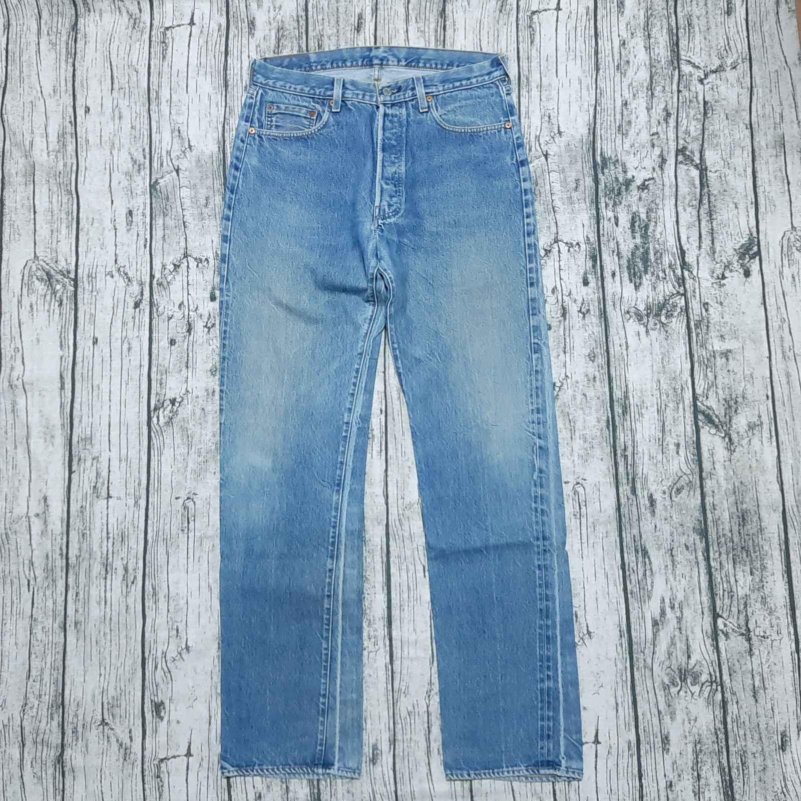 W35】82年製 赤耳 オリジナル Levi's 501 セルビッチ 黒カン 内股