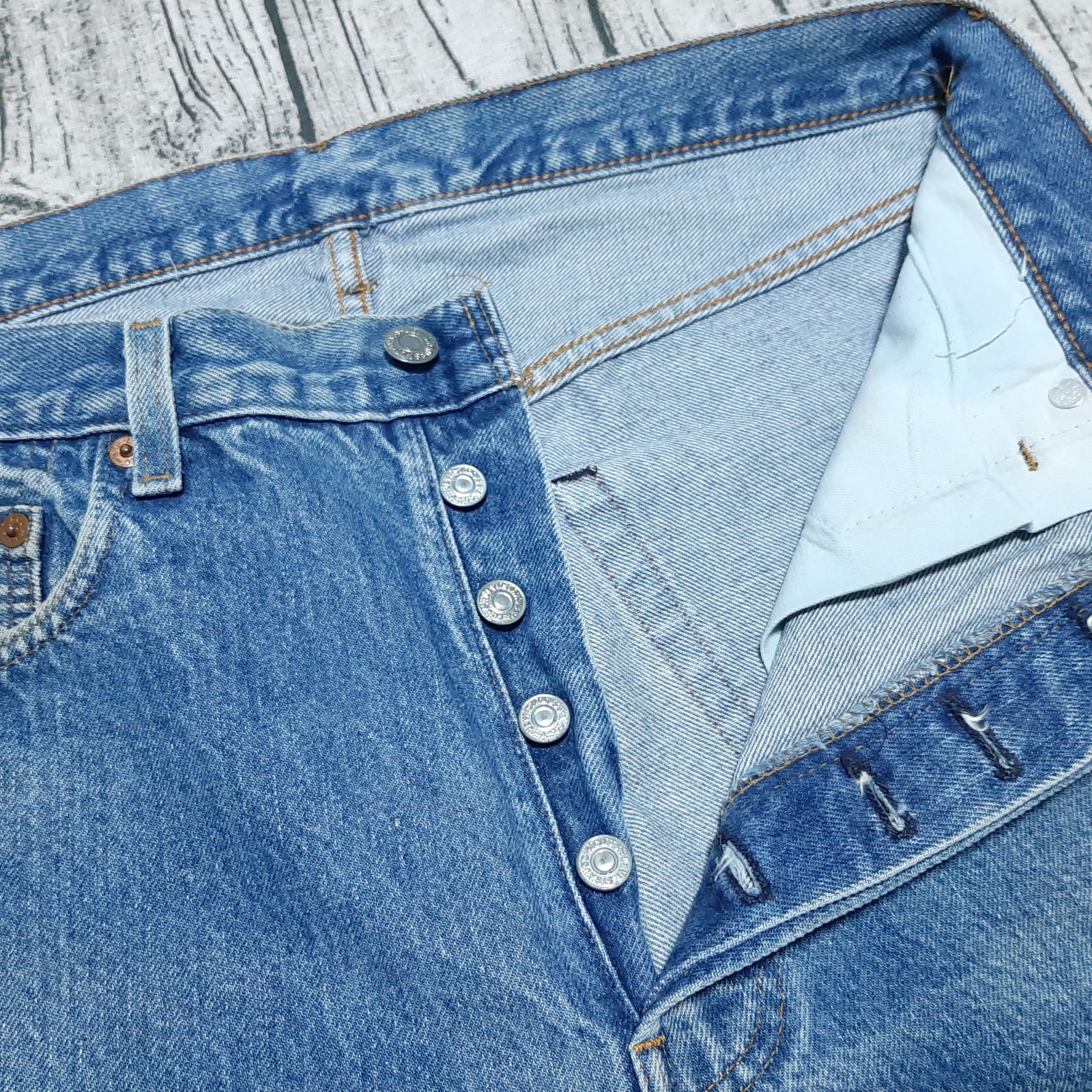 W35】82年製 赤耳 オリジナル Levi's 501 セルビッチ 黒カン 内股