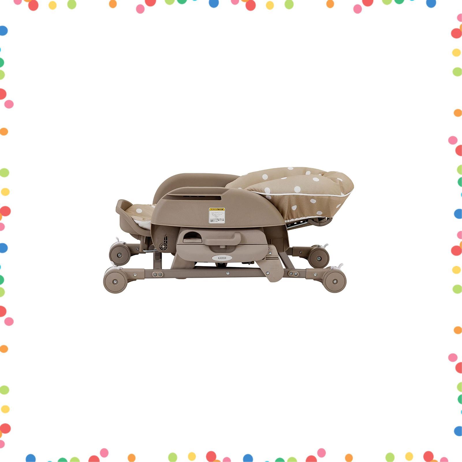 人気商品】スイングハイローラック ピッコロ 新生児~ カトージ ドットベージュ 03413 - メルカリ