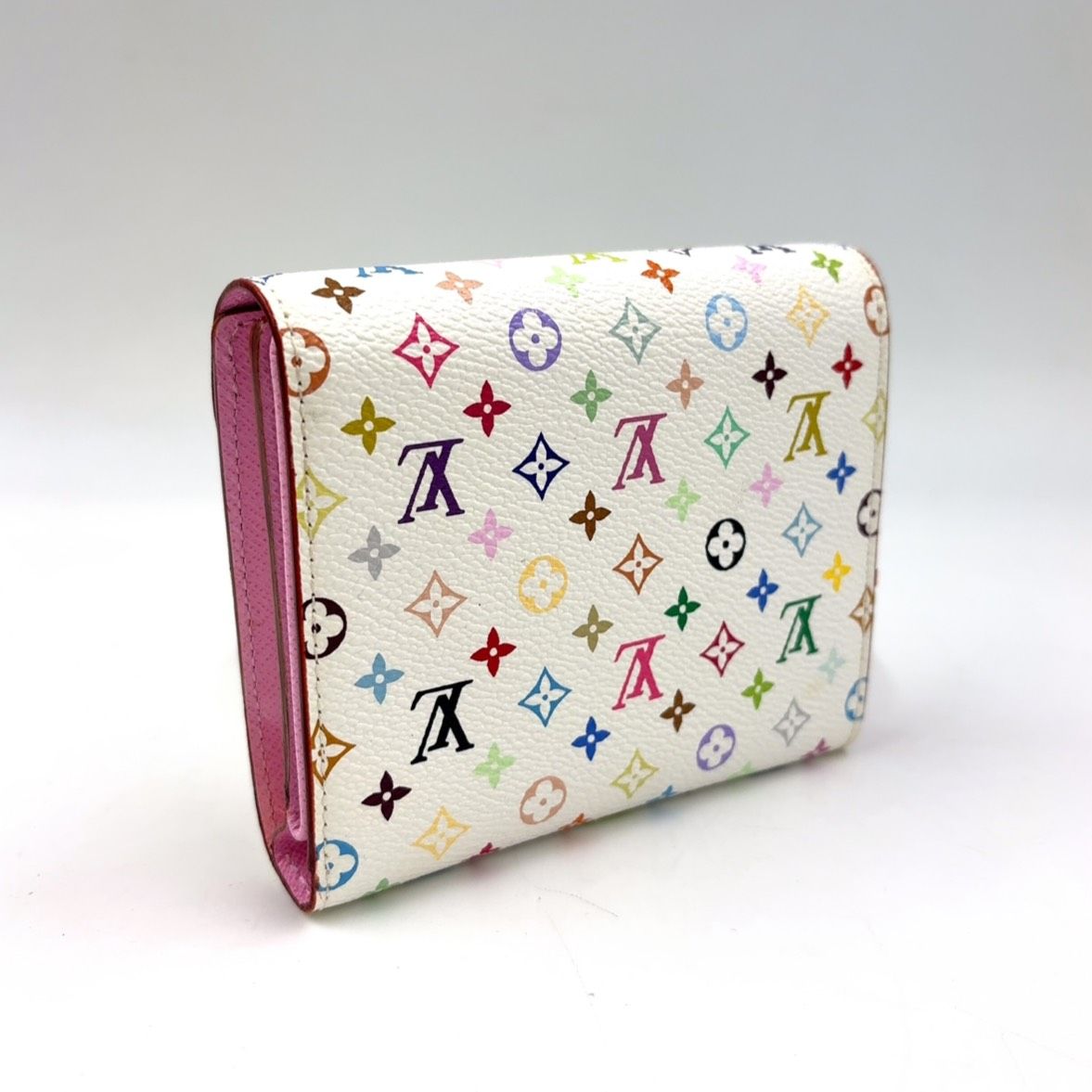 ルイヴィトン モノグラム マルチカラー コアラ　二つ折り財布 白 ピンク 正規品 LOUIS VUITTON ポルトフォイユ コアラ モノグラムマルチカラー