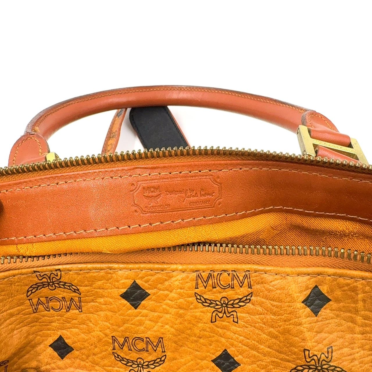 MCM ヴィセトス ショルダーバッグ レザー×PVC ブラウン ハンドバッグ