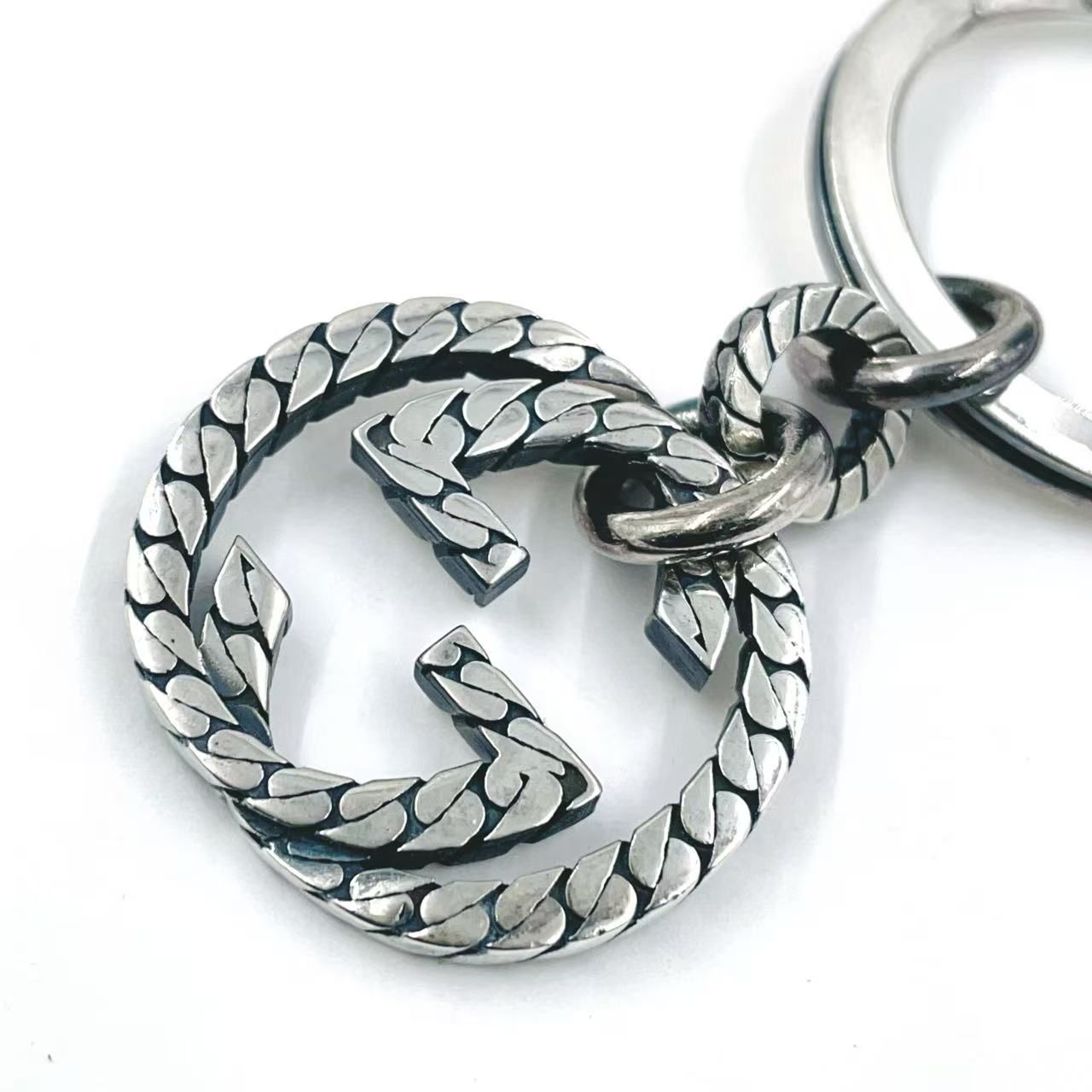 GUCCI インターロッキングG AG925 シルバー キーリング - メルカリ