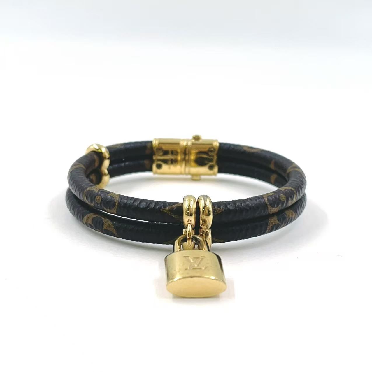 LOUIS VUITTON キープ イット トゥワイス モノグラム GP×PVC ブラウン