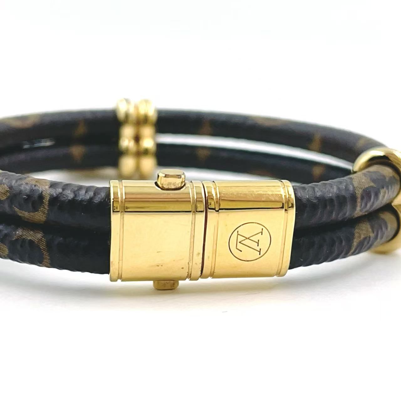 LOUIS VUITTON キープ イット トゥワイス モノグラム GP×PVC ブラウン