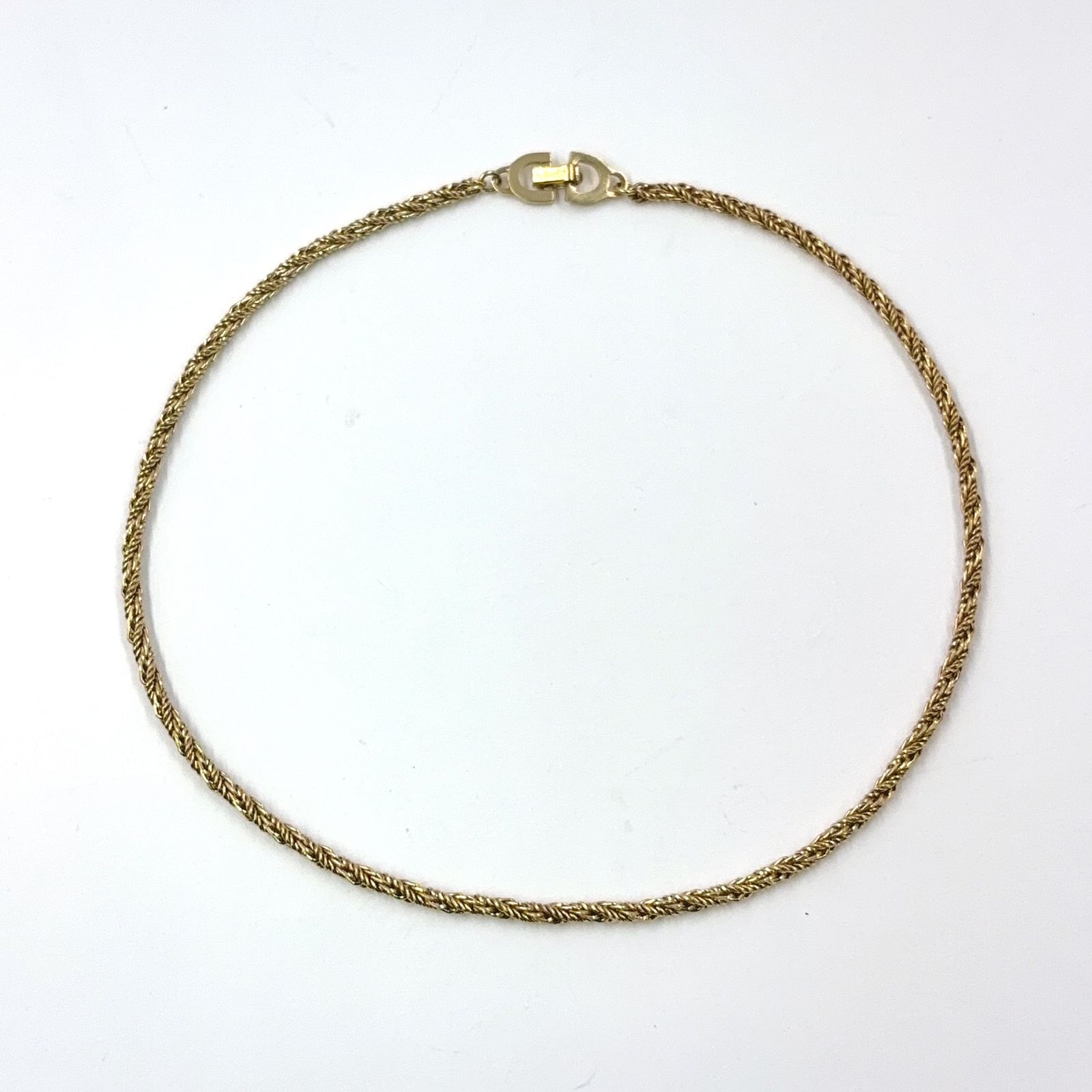 Christian Dior ツイストチェーン GP ゴールド ネックレス - メルカリ
