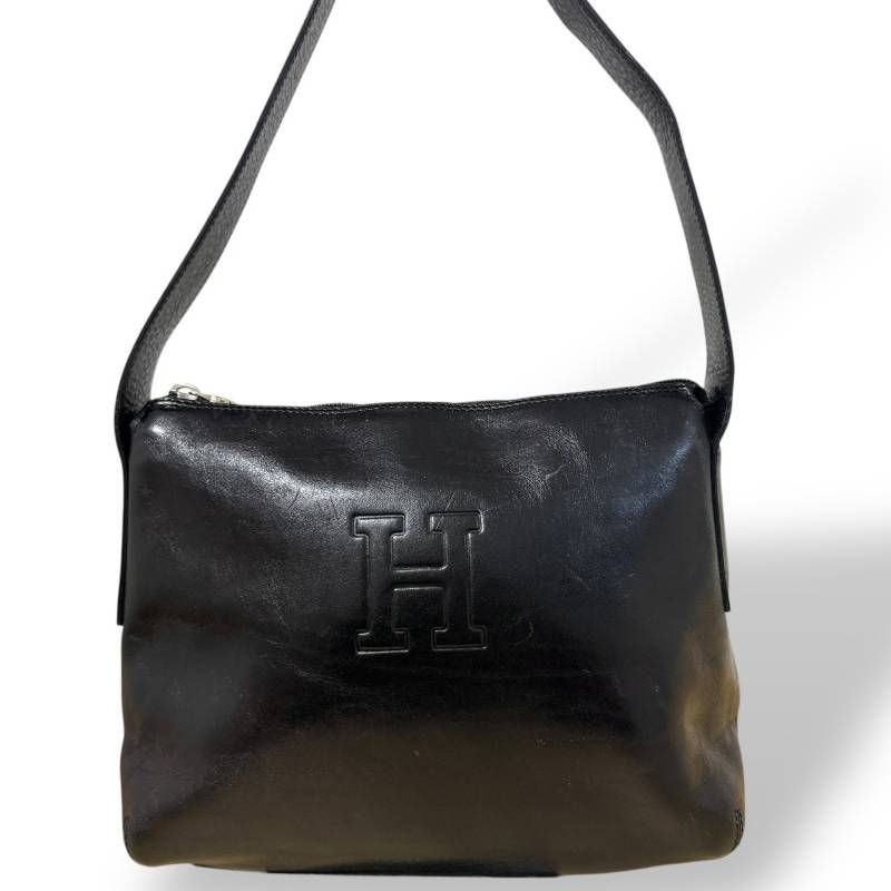 HIROFU ヒロフ☆ショルダーバッグ ワンショルダー 肩掛け 型押し ロゴ