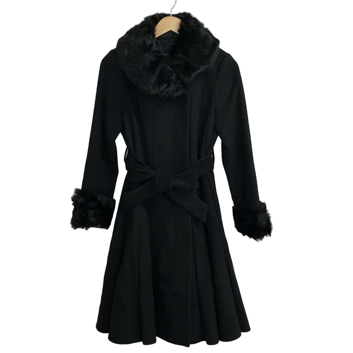 EPOCA(エポカ) コート サイズ40 M レディース美品 - 黒 長袖/ファー