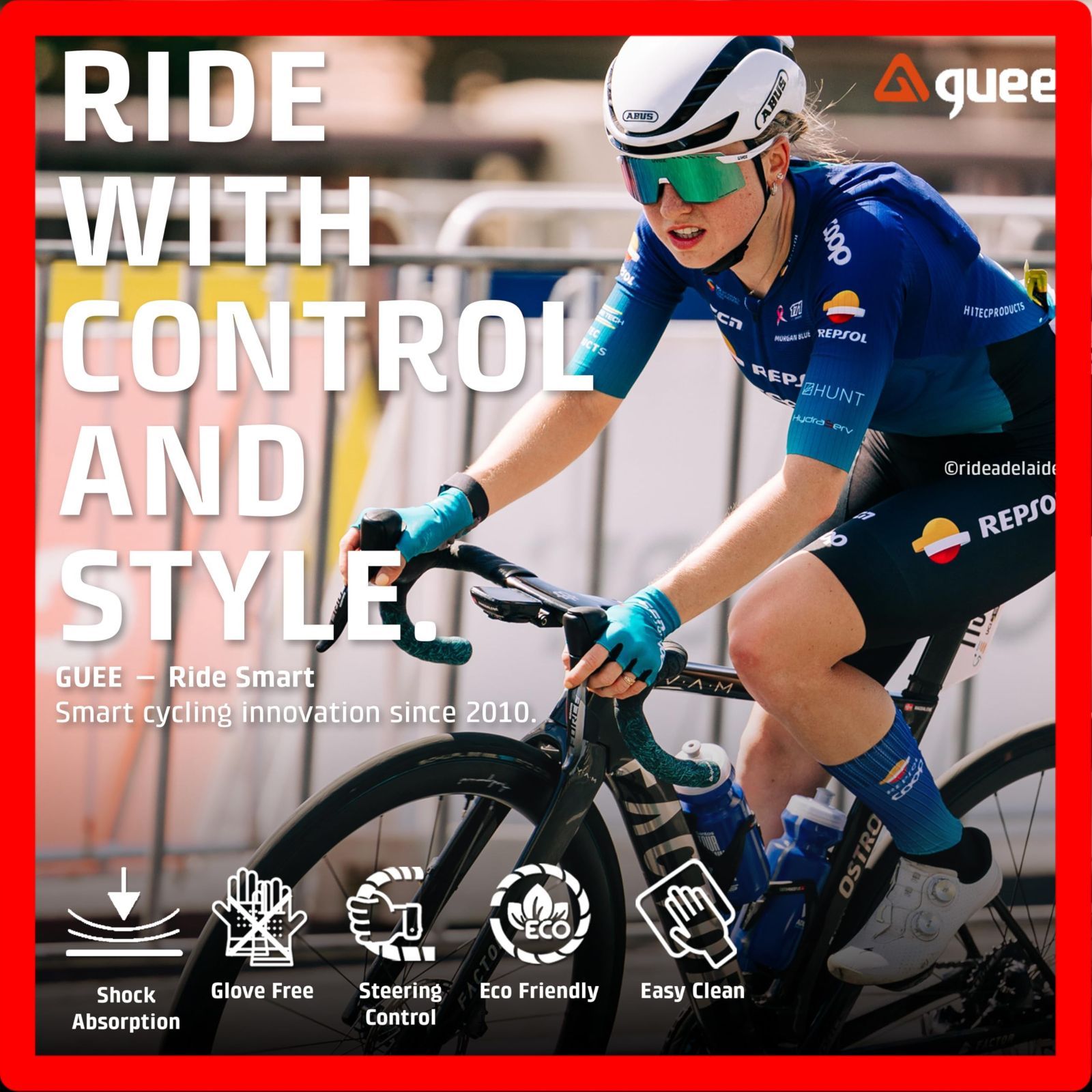 送料無料 Guee バーテープ Attitude Fade Metallic Blue Red