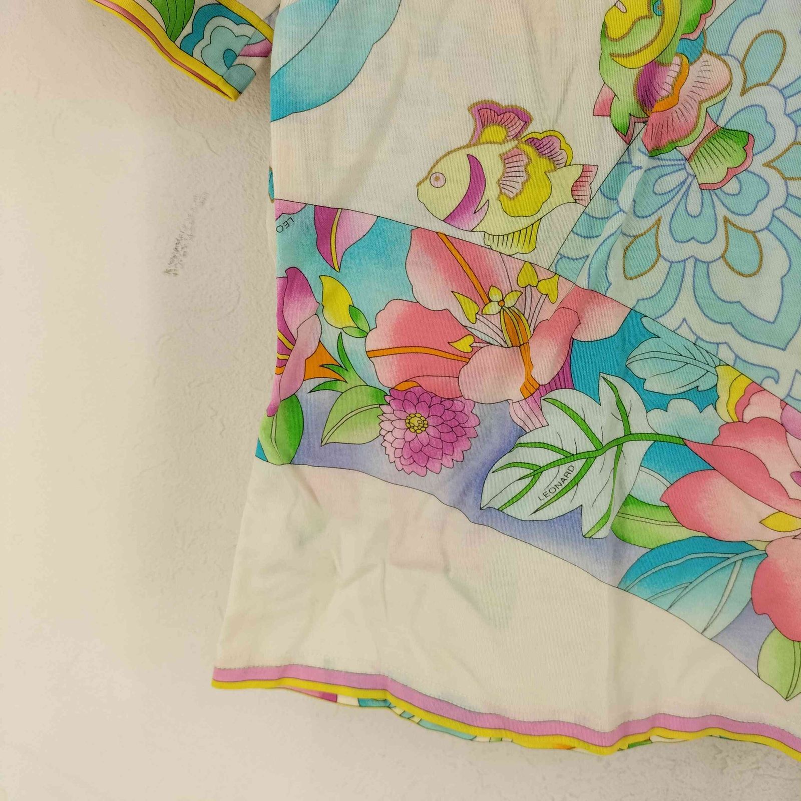 レオナール LEONARD シルク100 総柄 半袖 トップス レディース import