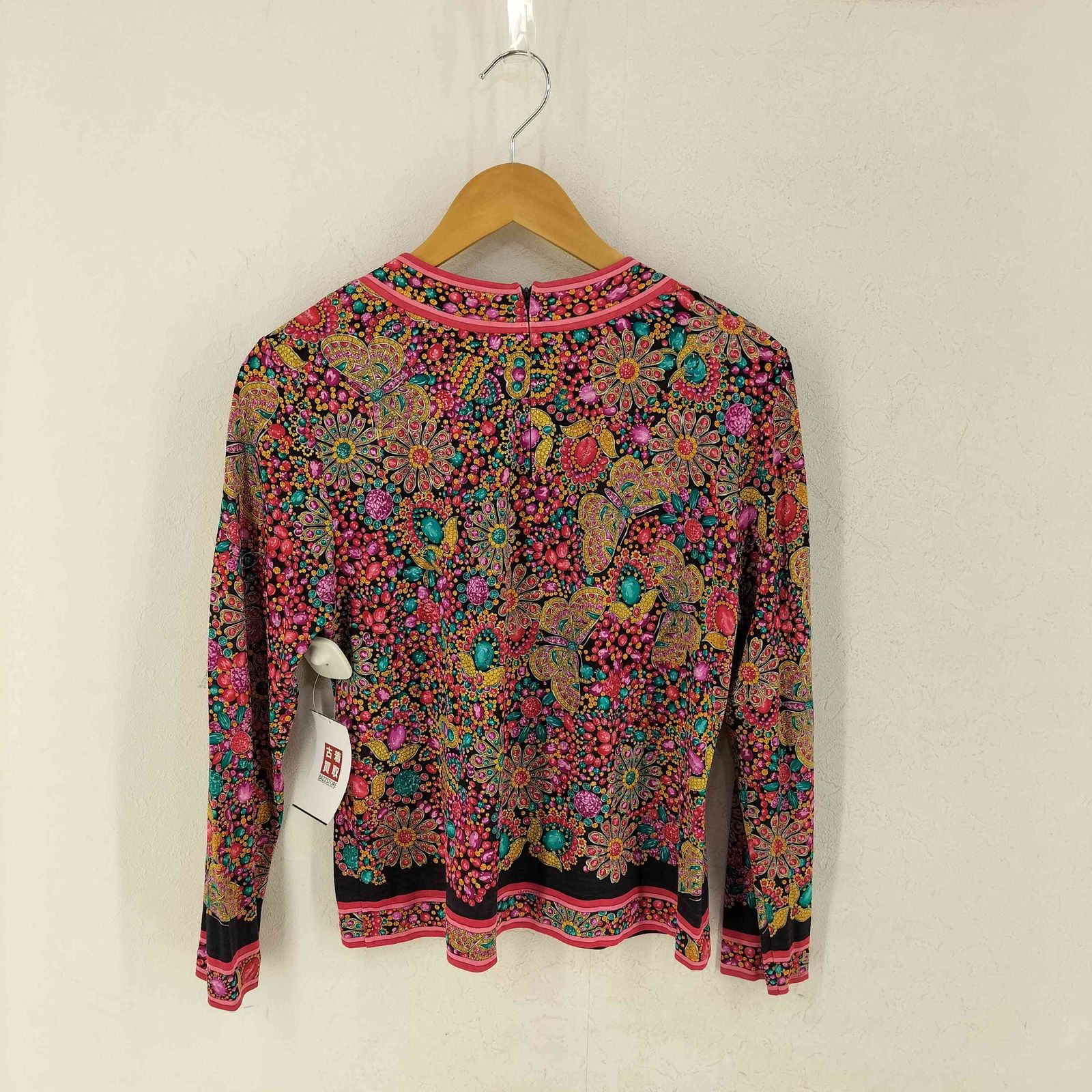 レオナール LEONARD ウールシルク 総柄 ブラウス レディース import：L