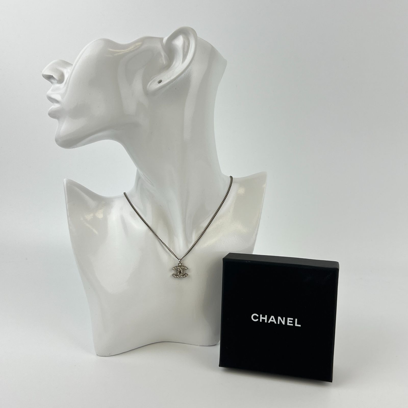 中古】CHANEL シャネル ココマーク アクセサリー ネックレス シルバー