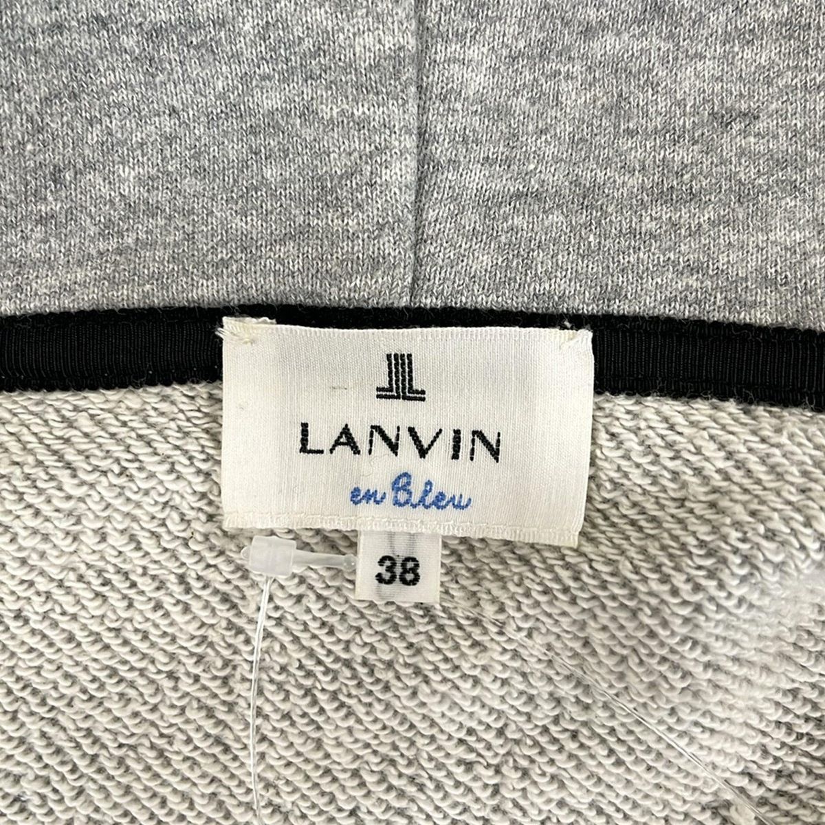 LANVIN ランバンオンブルー　ビッグカラージャケット　パーカー38 LANVIN ランバンオンブルー ビッグカラージャケット パーカー38