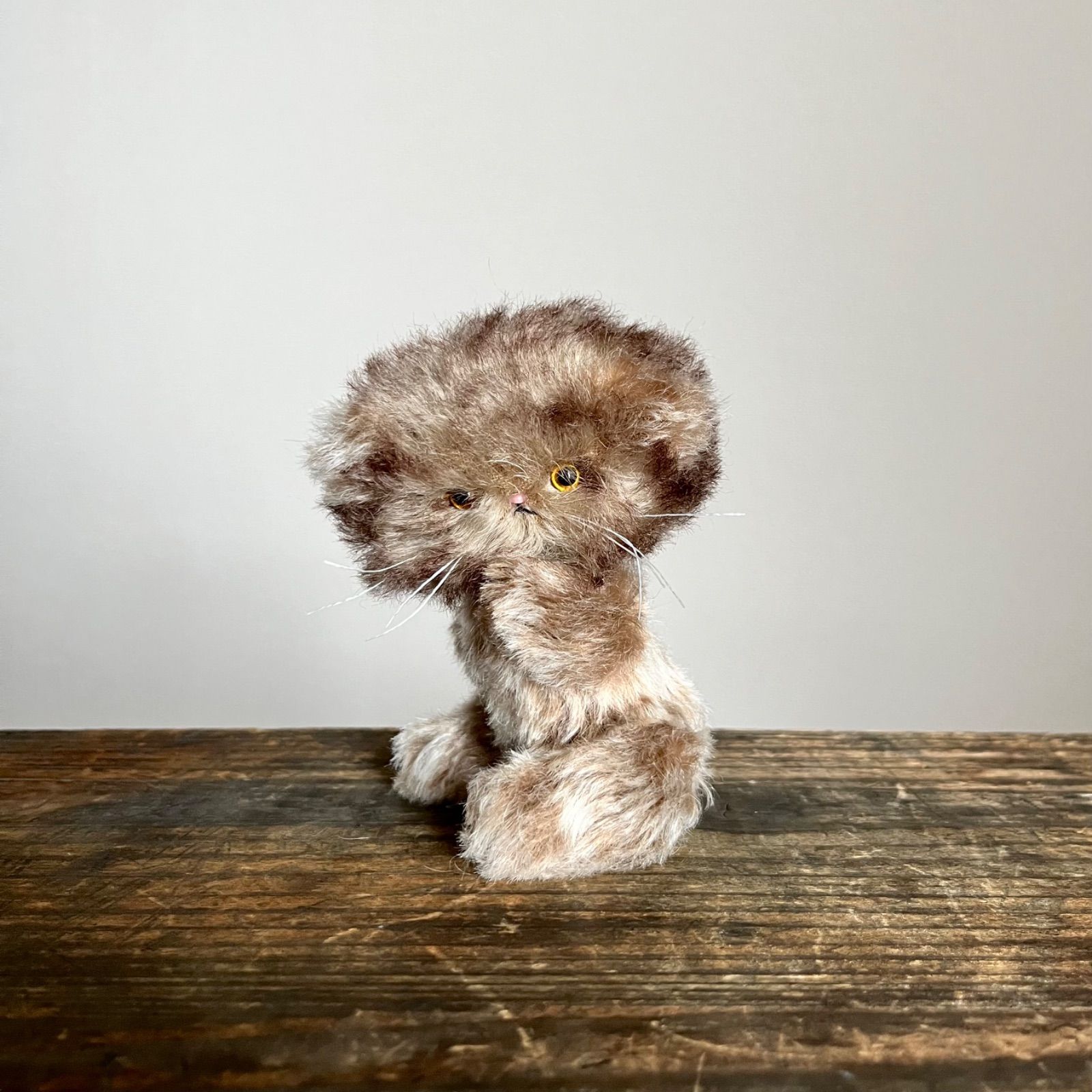 マヌルネ子 ｝ ぬいぐるみ 作家 ねこ テディベア ハンドメイド