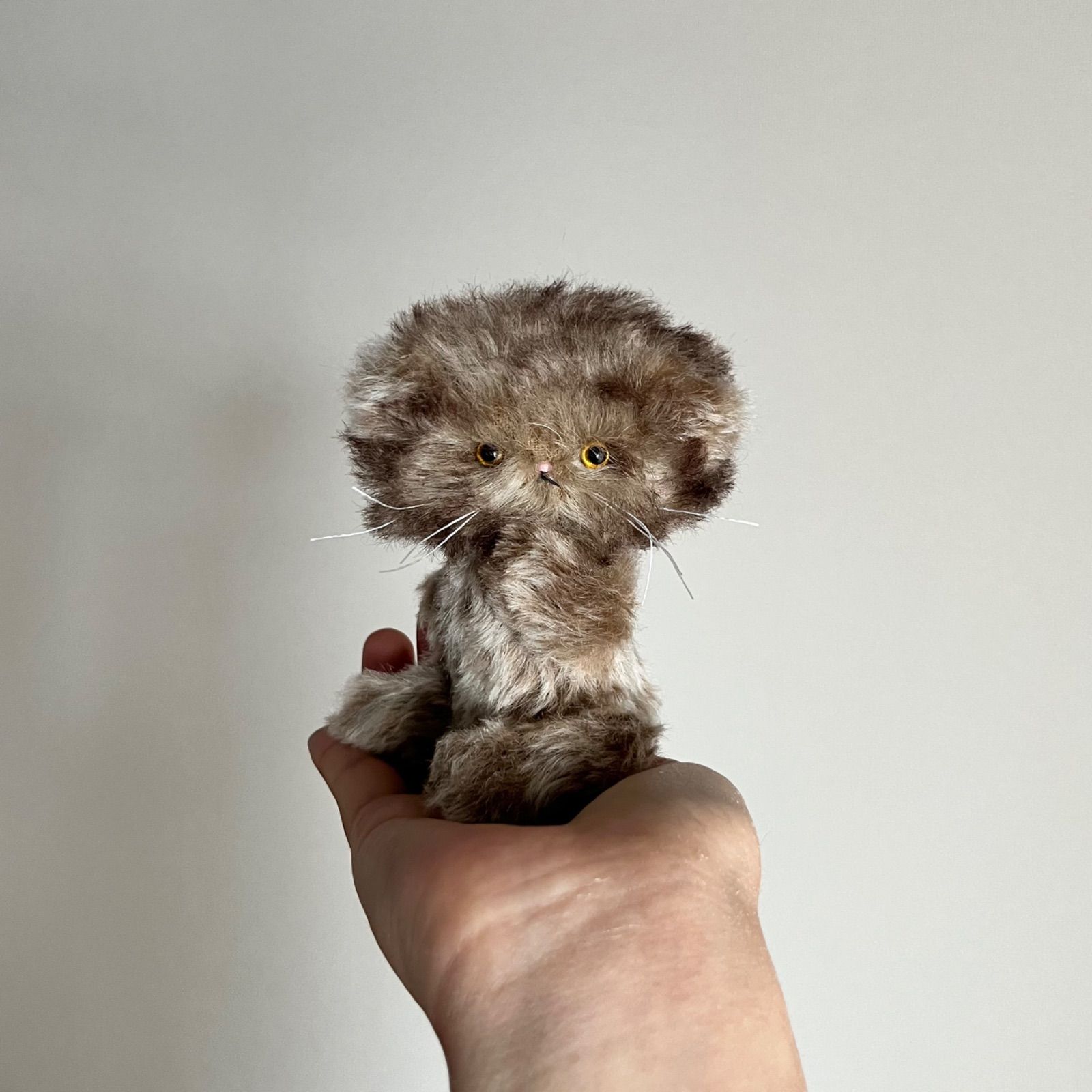 マヌルネ子 ｝ ぬいぐるみ 作家 ねこ テディベア ハンドメイド