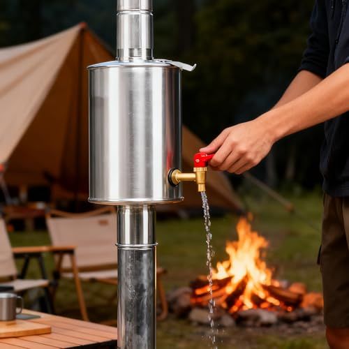 TAISOCA薪ストーブ タンク 3.6L 大容量 キャンプやっき 304ステンレス