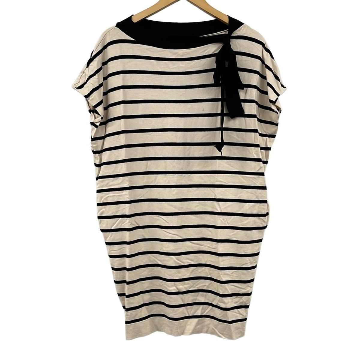 ランバンオンブルー ワンピース 38 レディース 美品 ビジュー