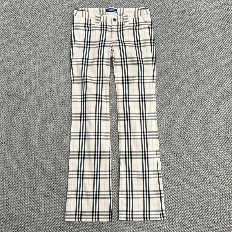 バーバリー ロンドン ブルーレーベル チェック パンツ v0944 - メルカリ