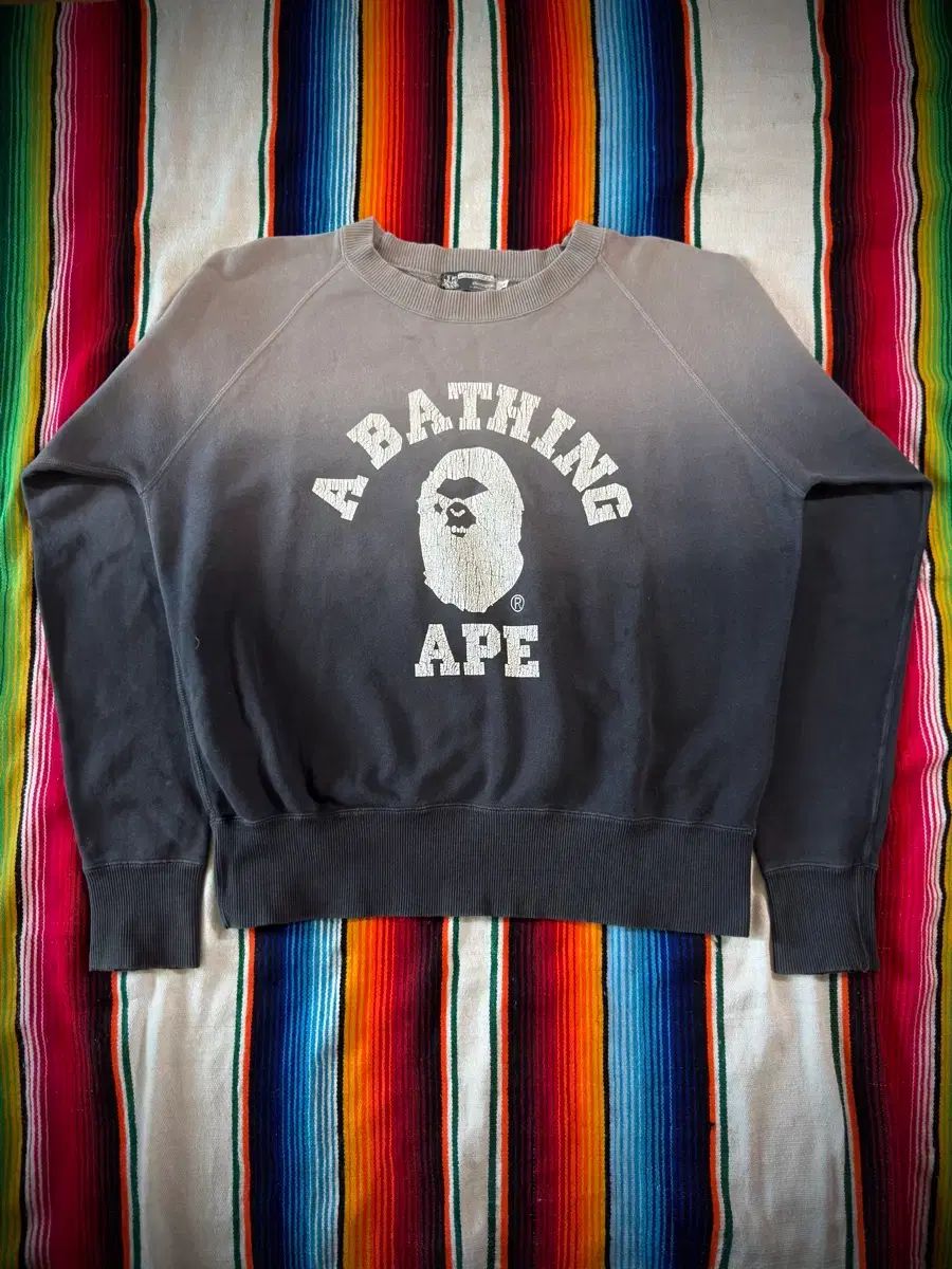 00s OG A BATHING APE アベイシングエイプ グラデーション スウェット