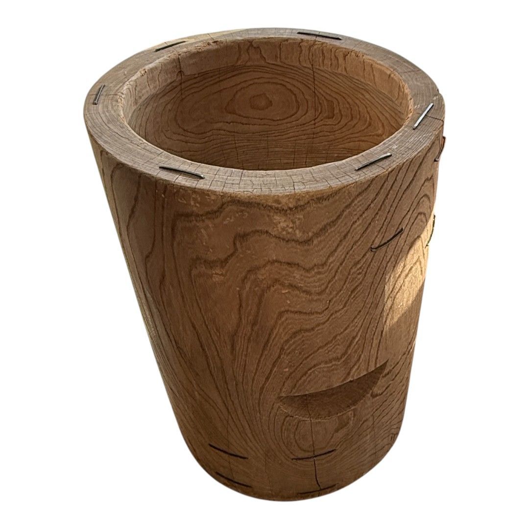 昭和レトロ　けやき臼　餅つきうす　アンティーク古道具　ジャンク品 昭和レトロ 臼 直径約50cm ジャンク品 昭和レトロ けやき臼 餅つきうす