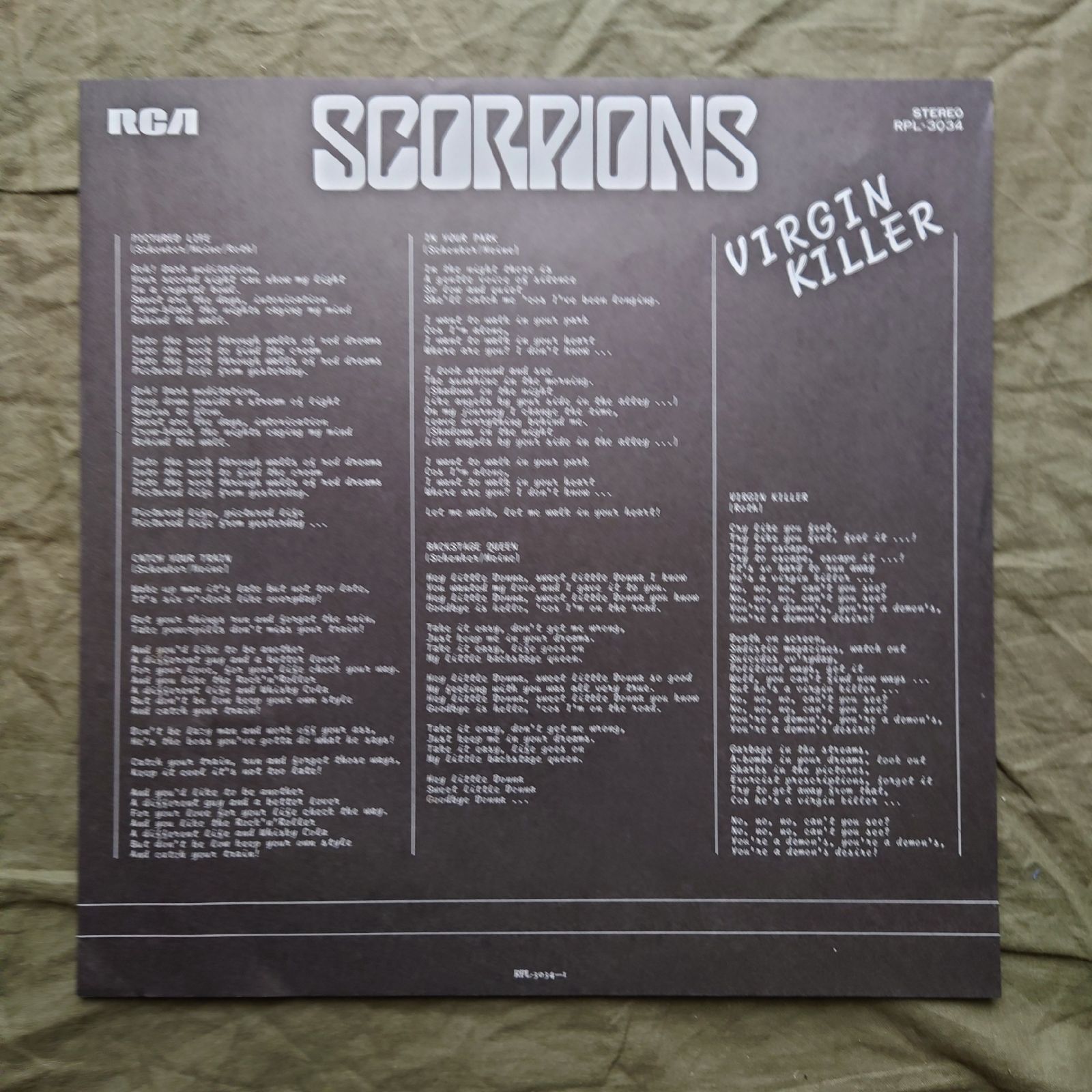 傷なし美盤 美ジャケ 美品 1982年 国内盤 スコーピオンズ Scorpions LP