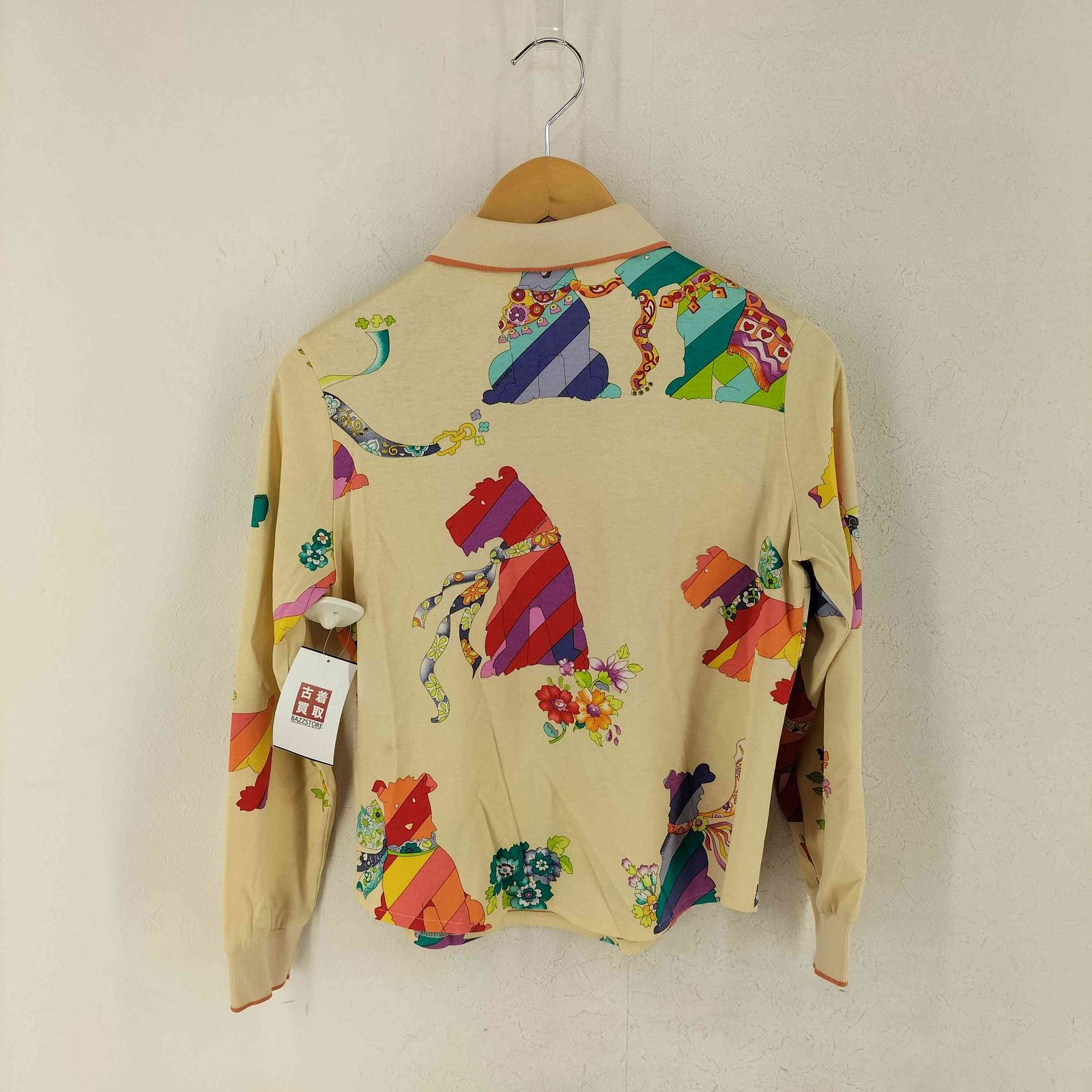 レオナールスポーツ LEONARD SPORT シルク100 総柄 ポロシャツ