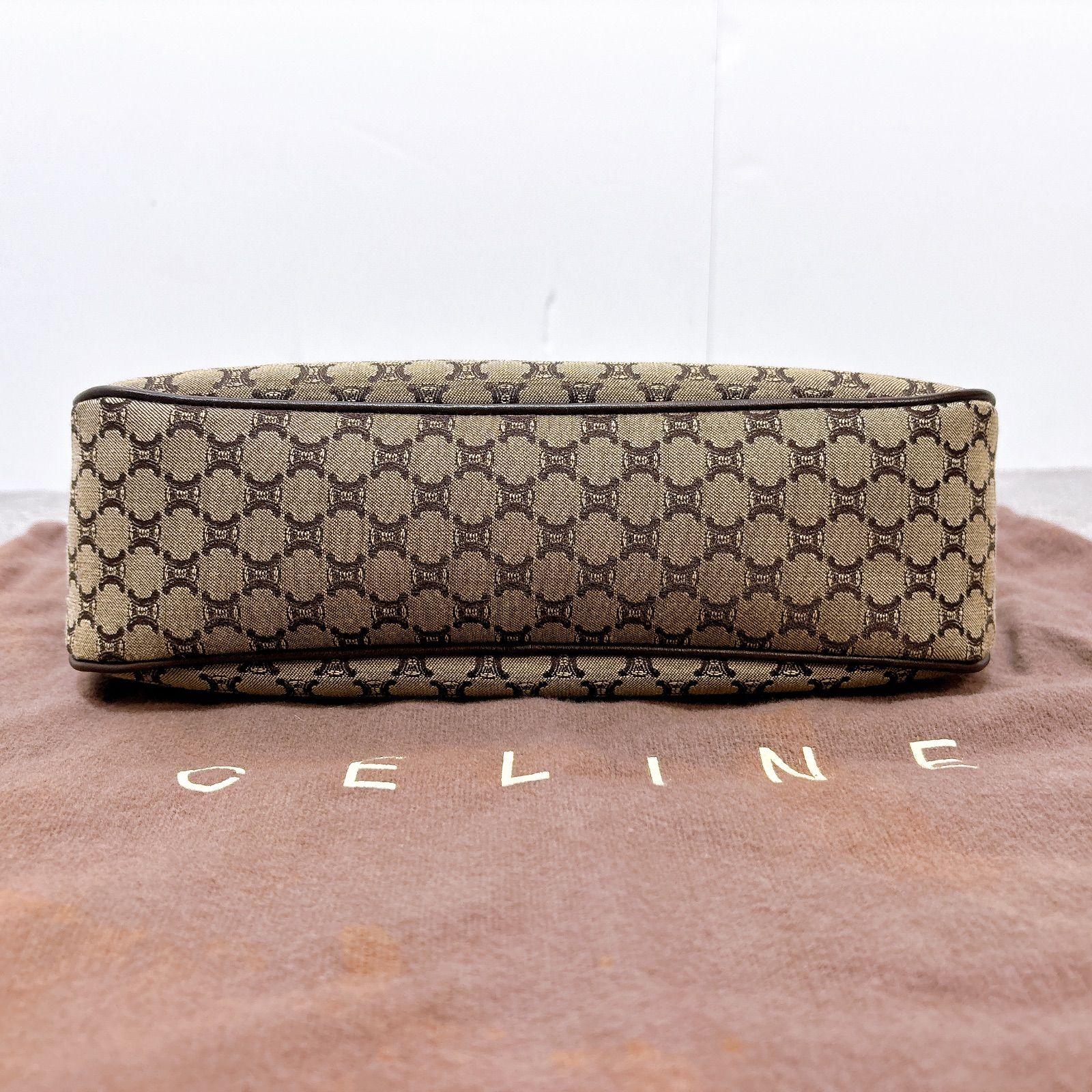 CELINE セリーヌ マカダム柄 ショルダーバッグ ポーチ ハンドバッグ 