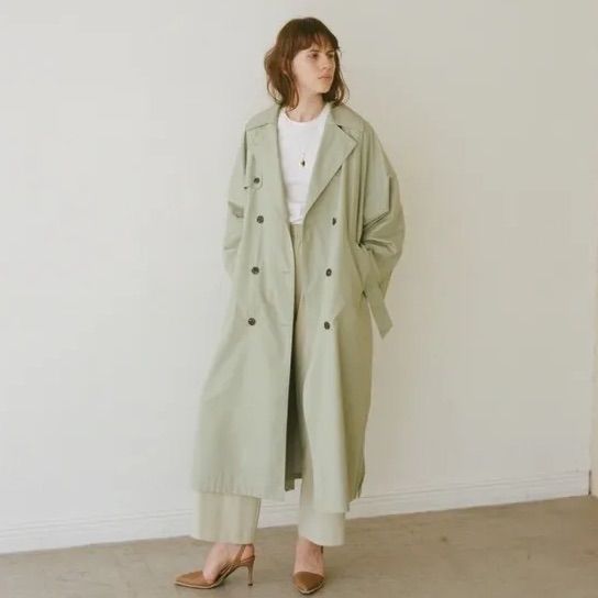 CLANE ロングトレンチコート size1 CLANE（クラネ）の「LAYER LONG