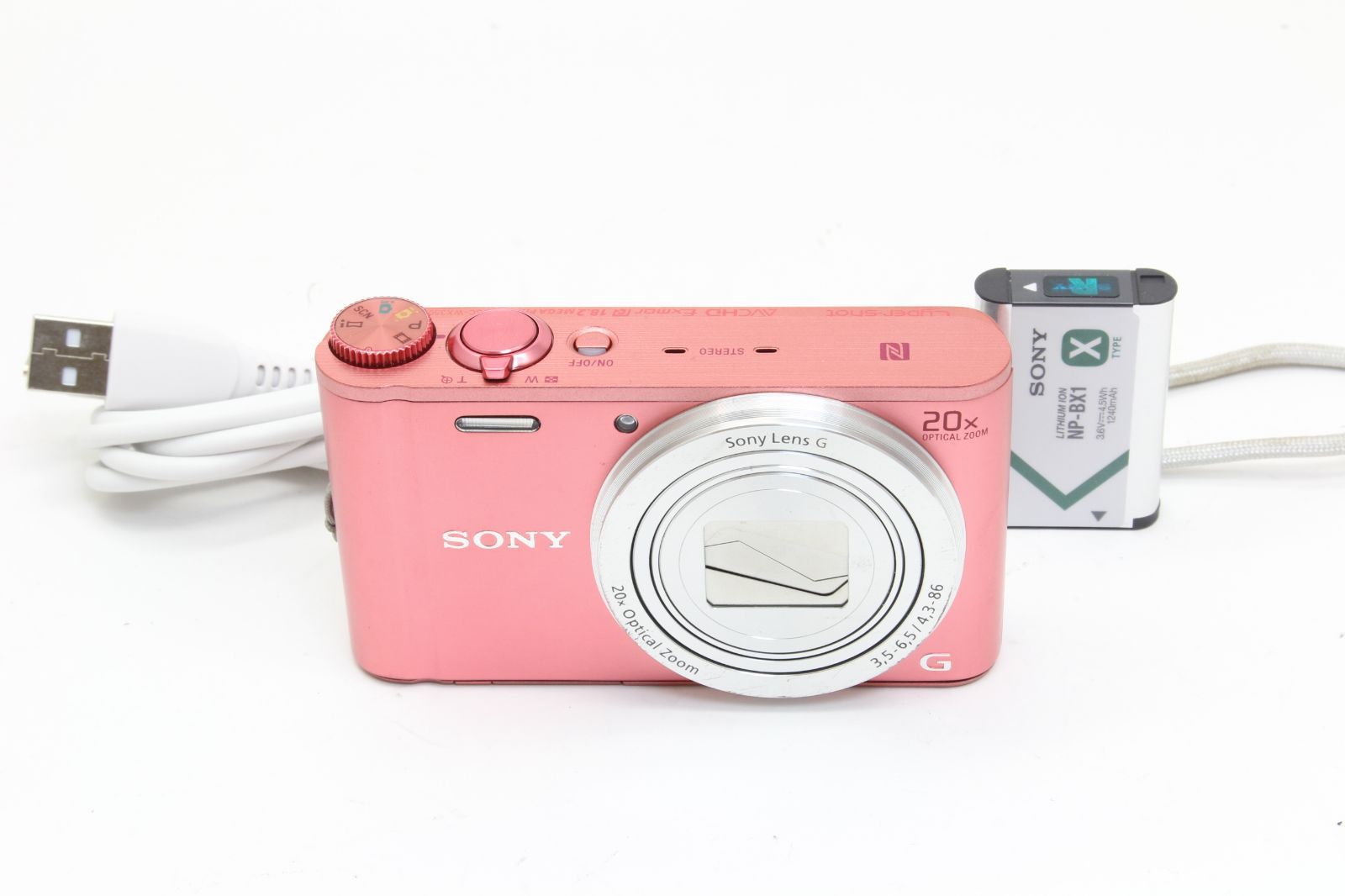 AB (良品) SONY ソニー CYber-Shot DSC-WX350 ピンク 初期不良返品無料