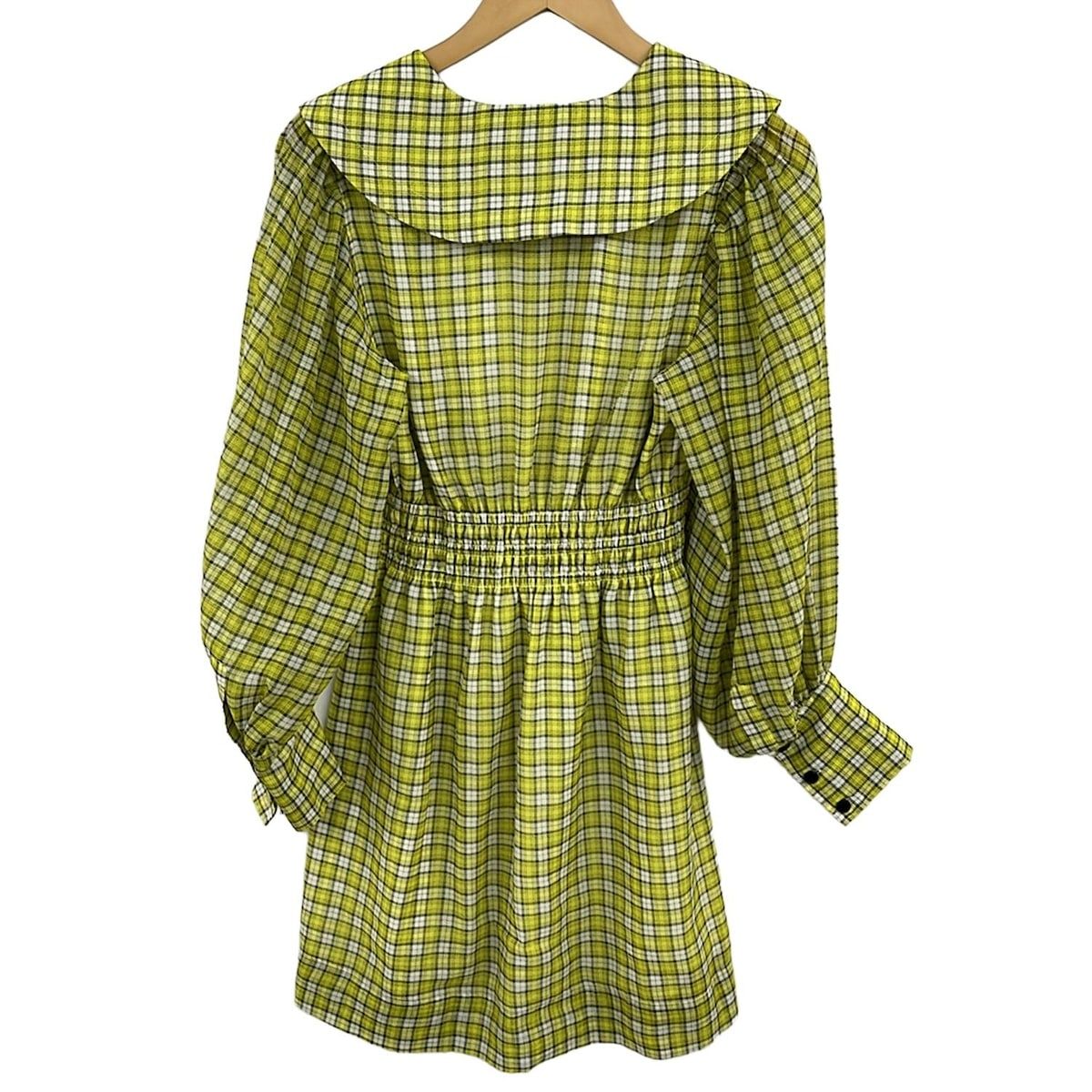 GANNI(ガニー) ワンピース サイズ32 XS レディース美品 - イエロー