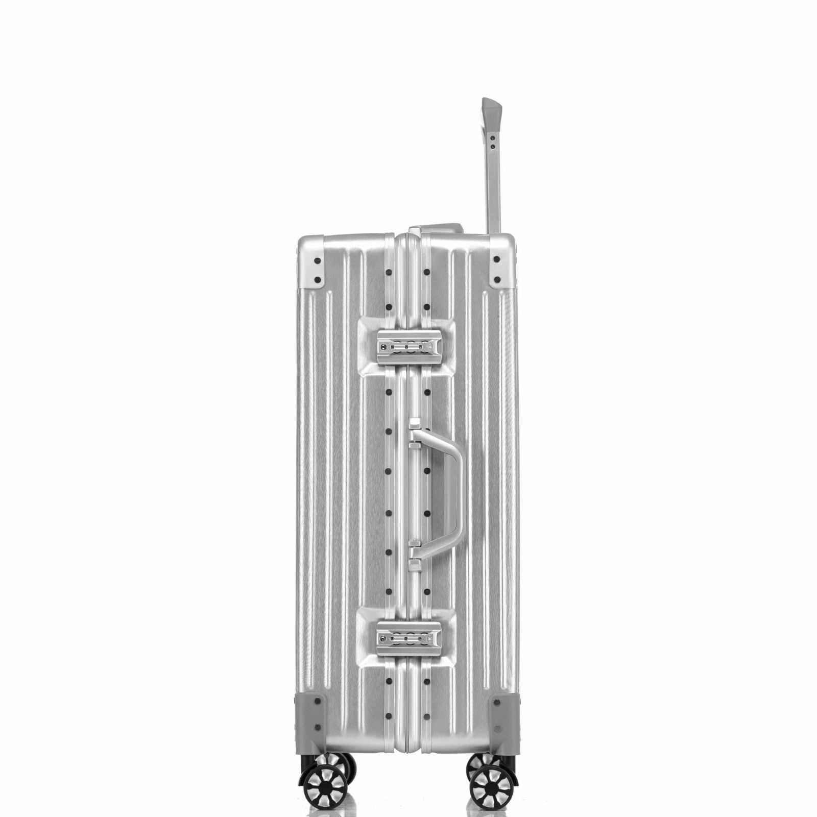 人気商品 60L 4~6泊 24インチ Mサイズ 保護カバー付き，シルバー 物