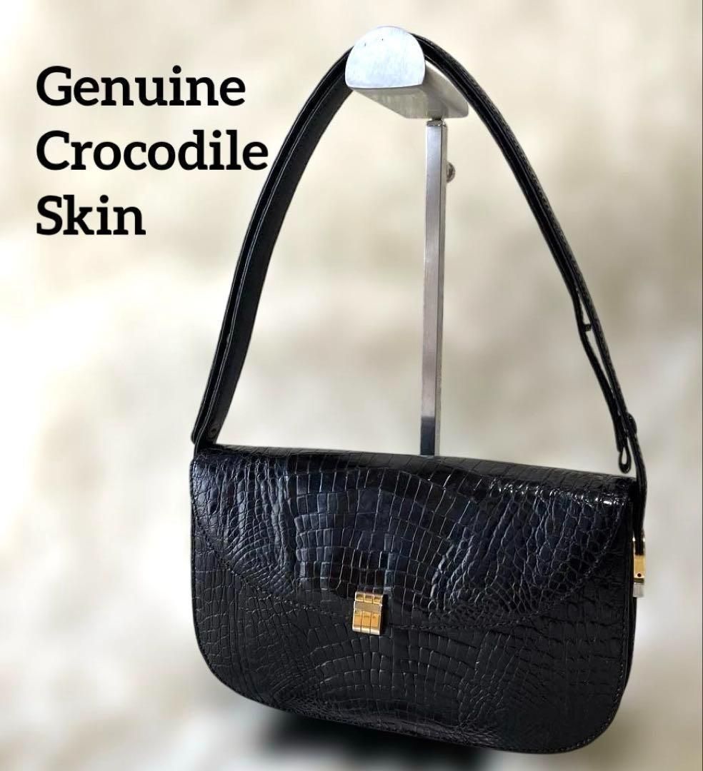 genuine crocodile skin クロコダイルスキン ハンドバッグ GENUINE CROCODILE SKIN クロコダイル スキン ハンドバッグ 本革