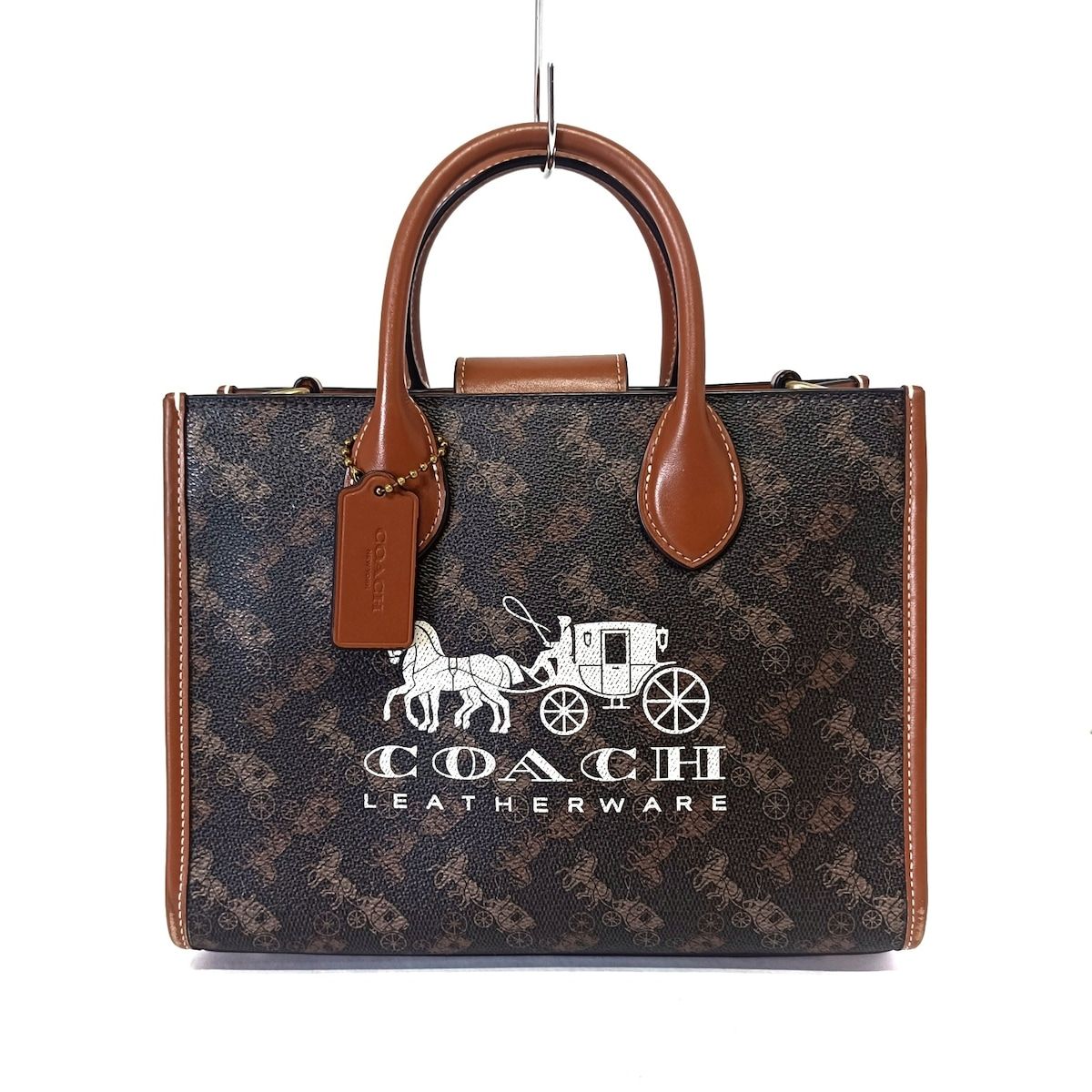 COACH ダークブラウン トートバッグ COACH(コーチ) トートバッグ エース トート 26 CR680 ダークブラウン