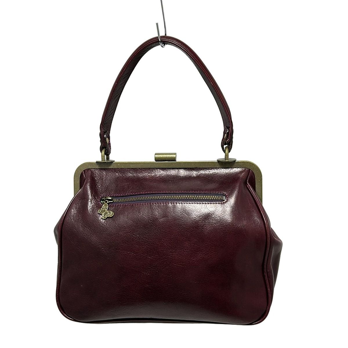 ANNA アナスイ ショルダーバッグ 美品 ダークグレー×黒 花柄 SUI 