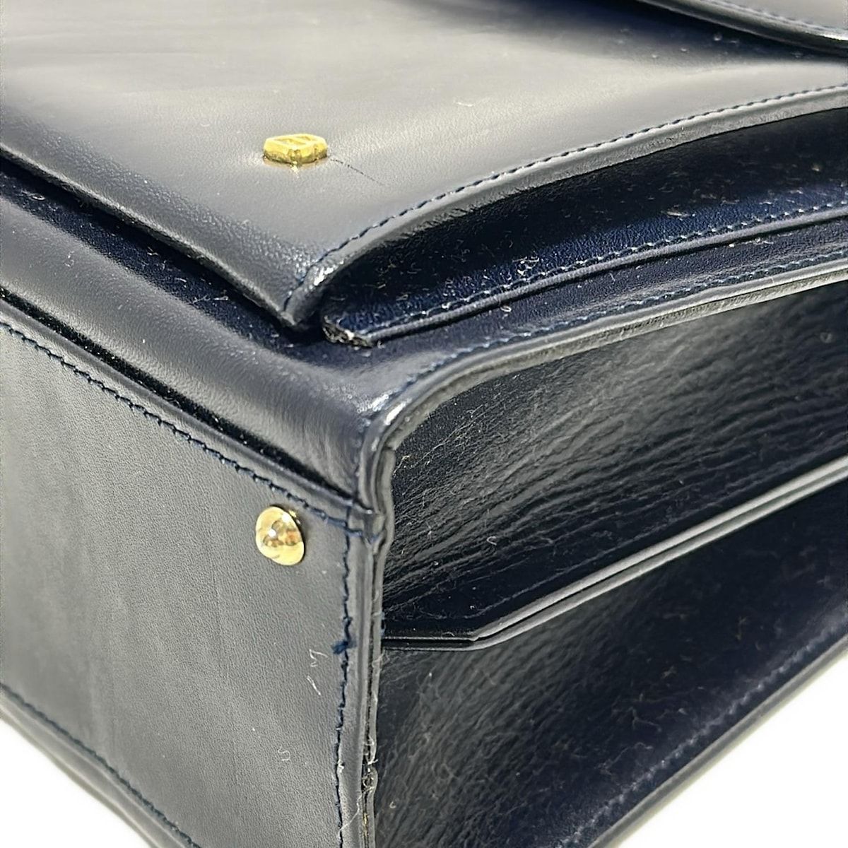 BALLY(バリー) トートバッグ - ダークネイビー レザー - メルカリ