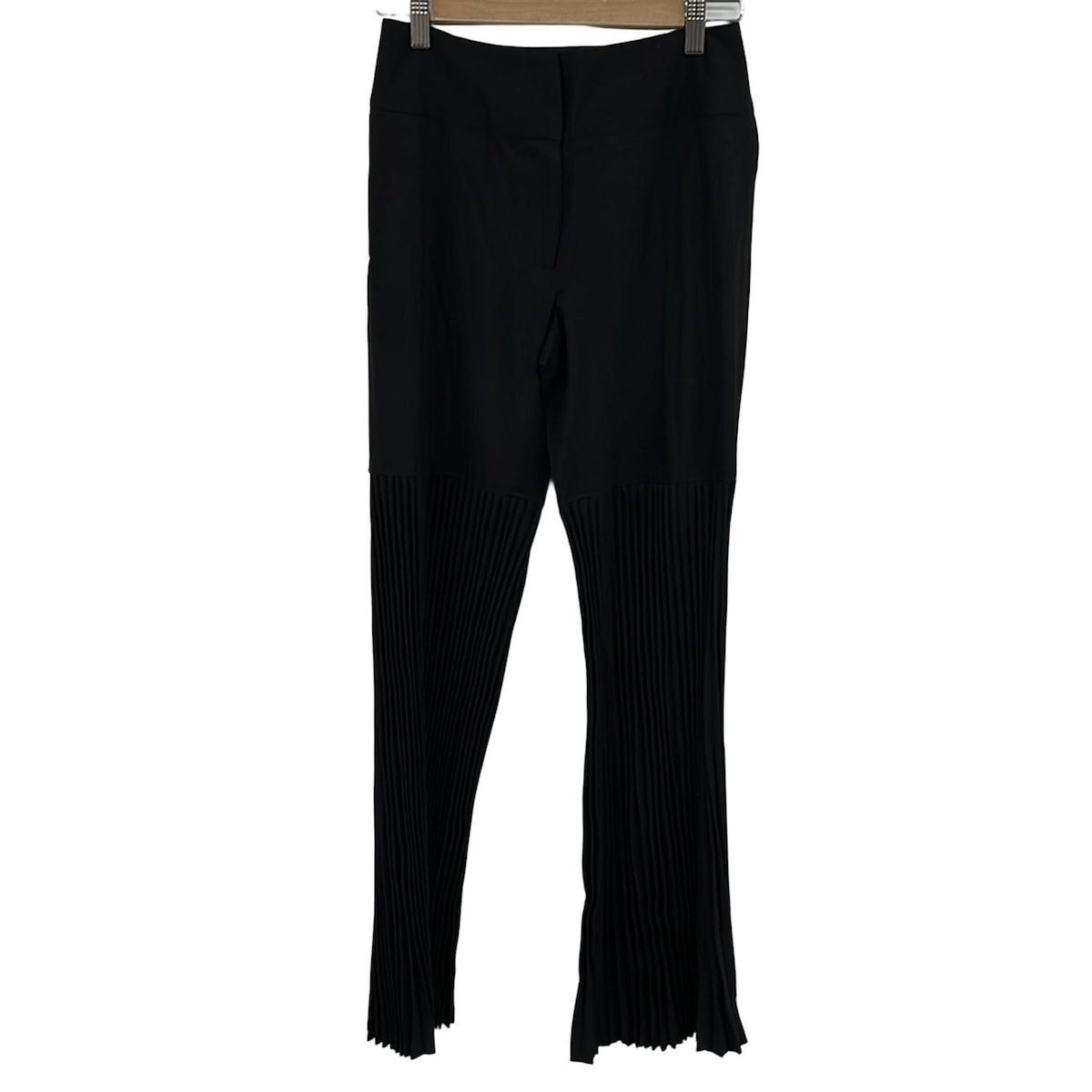 高級　ドルチェ&ガッバーナ プリーツ　フレアパンツ ブラック　38 DOLCE&GABBANA(ドルチェアンドガッバーナ) パンツ サイズ38 S