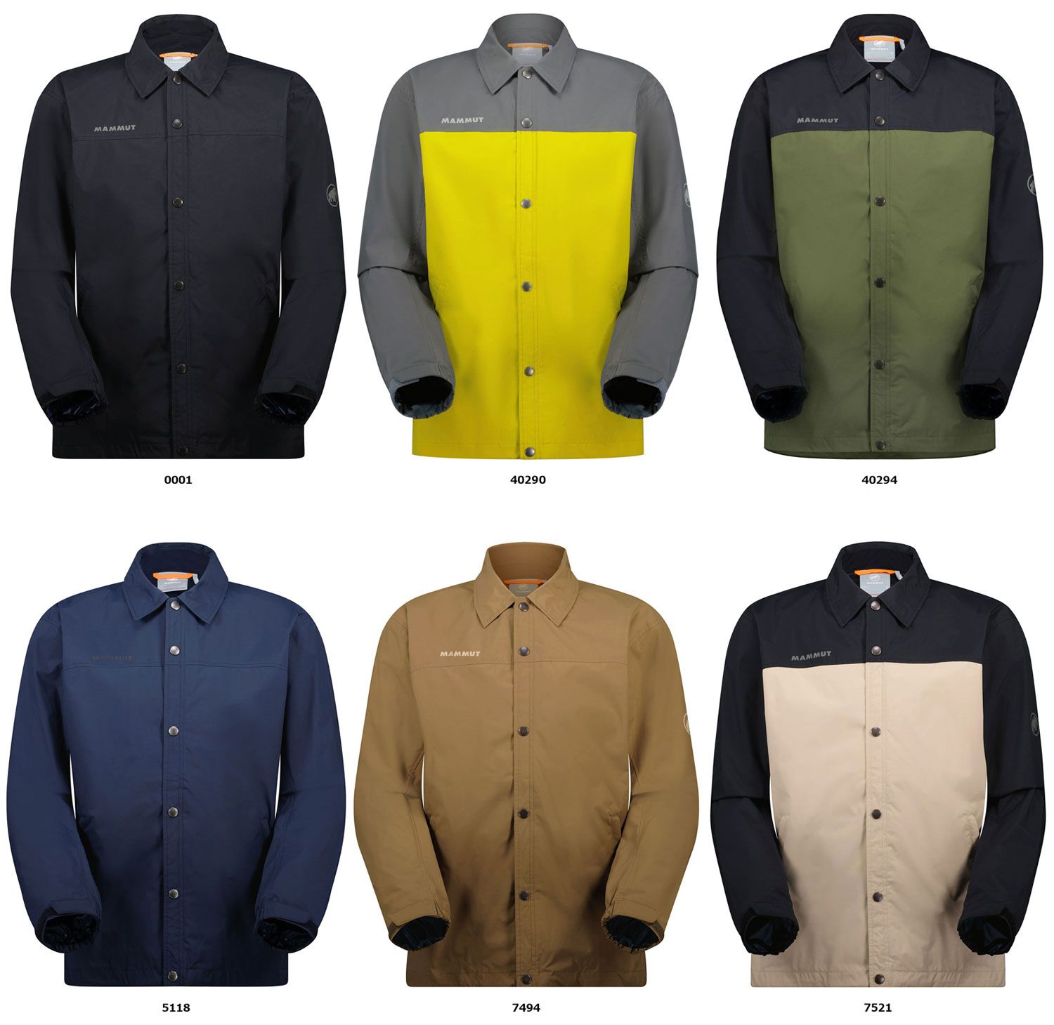 マムート MAMMUT アウトドア ユーティリティ コーチ ジャケット アジアンフィット メンズ レディース 男性 女性 上着 アウター 登山 お出かけ 旅行 ハイキング 1012 00760 40294 DARKMARSH BLAC